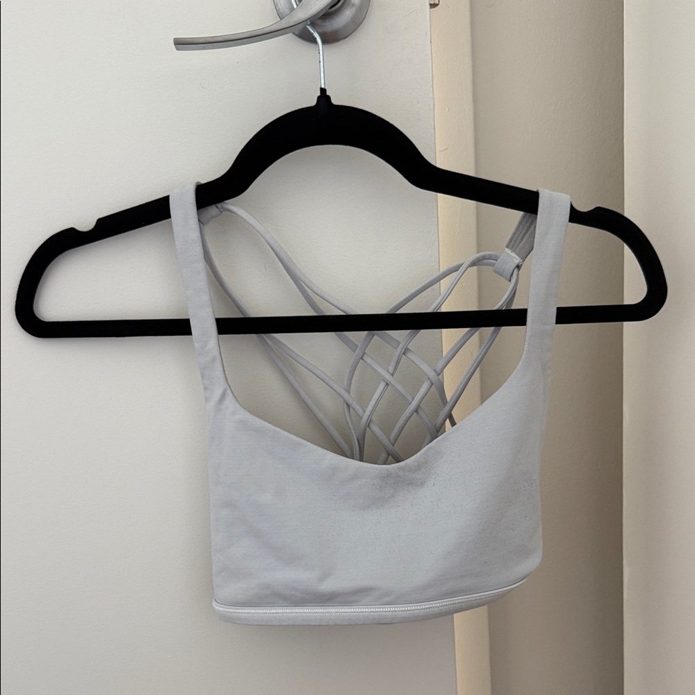 Lululemon Athletica Light Gray Strappy Tank Top